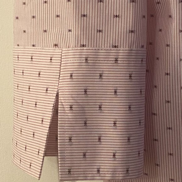 NEW The Outfitters by Lands'End Sz 14 Blouse Shirt 3/4 Sleeve Striped/Geometric - Picture 4 of 11
